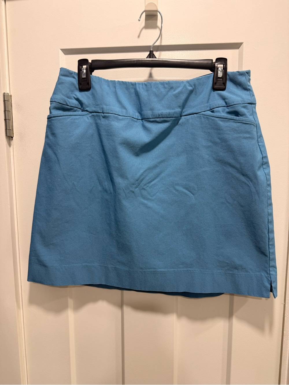 Blue Women's Casual A-Line Skirt with shorts